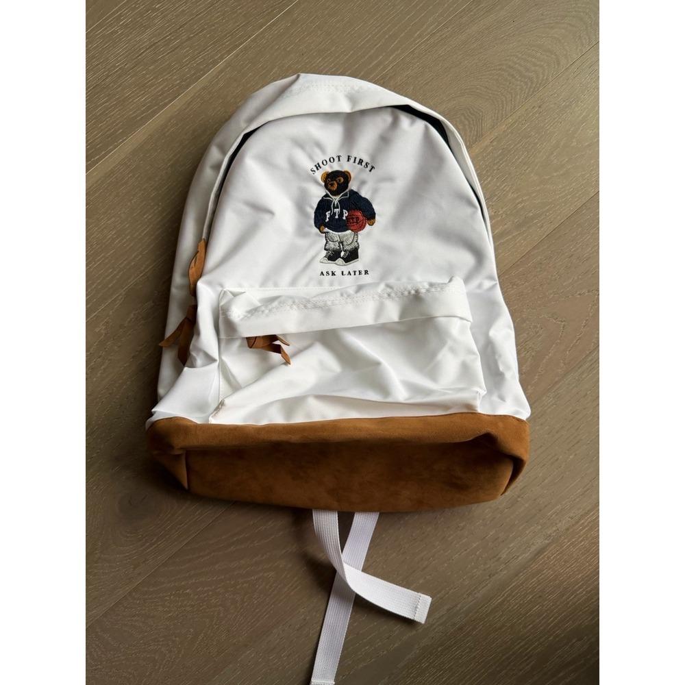 FTP Bear Backpack White F*ck The Population BRAND NEW ✅❤️ SHIPS ASAP Streetwear